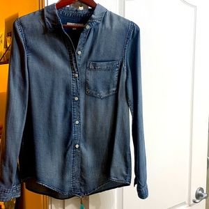 Harper Denim Button-down long-sleeve shirt